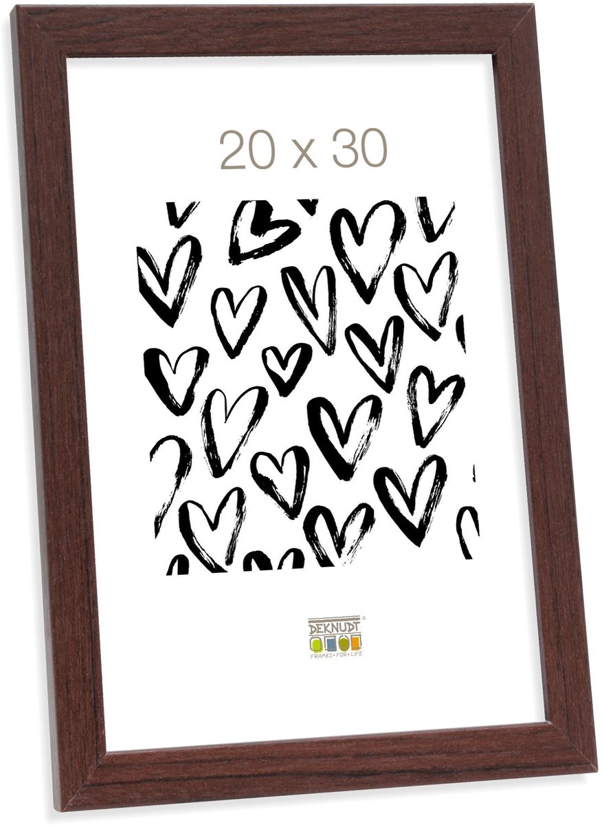Deknudt Frames Fotolijst - Donkerbruin - S44CH4 - Voor foto: 20x30 cm