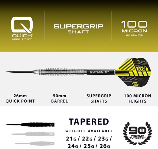 NX90 90% tungsten 24Gr Quick Point — afbeelding 3