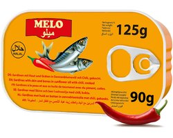 Melo Sardines Pittig 3x125GR