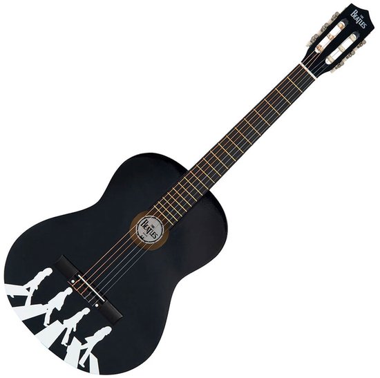 The Beatles Junior Guitar Abbey Road - Guitare - Acoustique - Zwart/ Wit