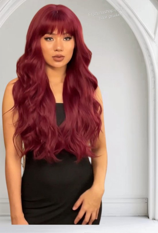 Perruque Brésilienne Cheveux Humains - Frontal 36cm Raide Noir - Neuf Avec étiquettes