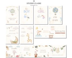 wenskaarten - kaartjes - wenskaart - geboortekaartjes - kaartenset - kaartjes blanco - wenskaarten set - geboorte - a6 - wenskaarten blanco - geboorte kaart - gefeliciteerd kaart - felicitatiekaarten - blanco kaartjes - 12 blanco wenskaarten