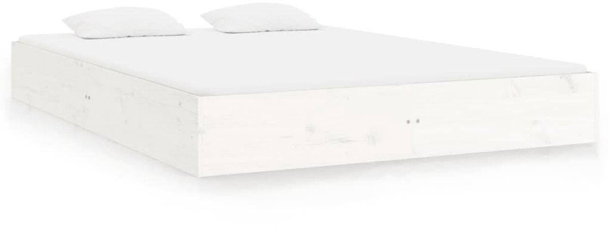 Vloerbed – Laag Bedframe – Minimalistisch Design – Stevig en Comfortabel – Geschikt voor Elke Slaapkamer - Wit