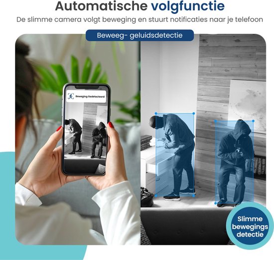 Gologi Superior Outdoorcamera 2 - Buiten camera met nachtzicht - Beveiligingscamera - Security camera - Muur & Dakbevestiging - 4MP - Met wifi en app - Zwart van Gologi — afbeelding 4