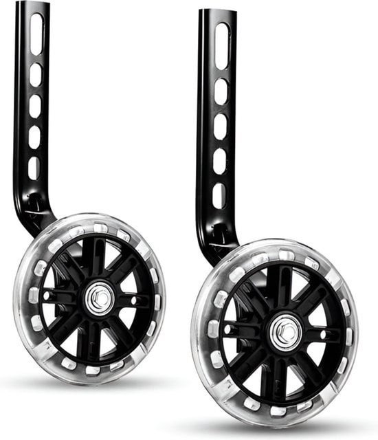 Zijwieltjes voor Kinderfiets - 12-20 Inch - Kleur Zwart - 12 inch/14 inch/16 inch/18 inch/20 inch - Zijwielen - Kinderfietsaccessoires