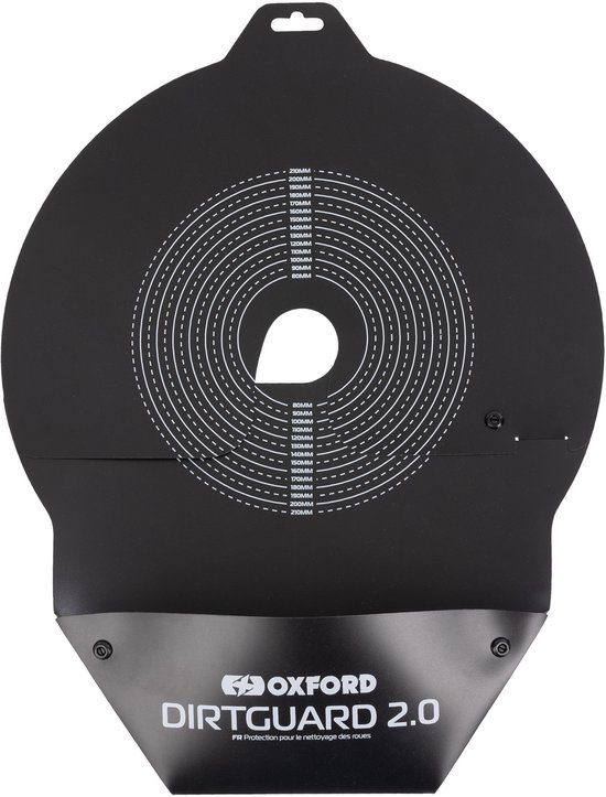 Oxford DIRTGUARD beschermplaat voor ketting en schijfremmen, universeel, herbruikbaar, voor fiets, MTB, motorfiets, bromfiets