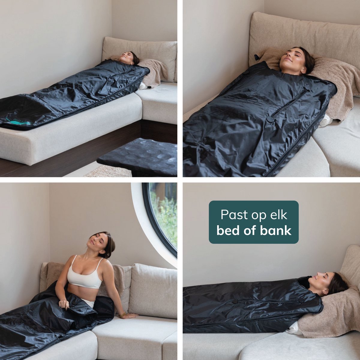 Soft & Silky Infrarood deken - Oxford - Sauna - Paneel - Warmtedeken - Elektrische Deken - Infrarood Verwarmingspaneel - Verwarming - Infraroodlamp - Therapie thumbnail 5