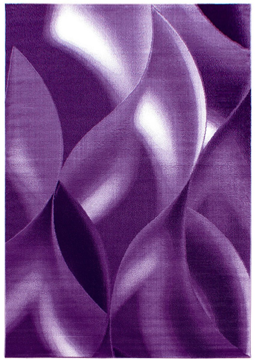Plus Vloerkleed – Lila – Golvend 3D Design – Laagpolig