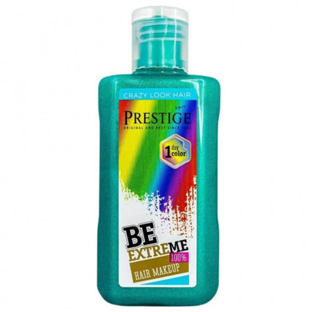 Prestige Uitwasbare Haarverf Metallic Emerald Groen – Uitwasbare Haarkleuring voor 1 Dag – voor Feestjes & Events – 100ml