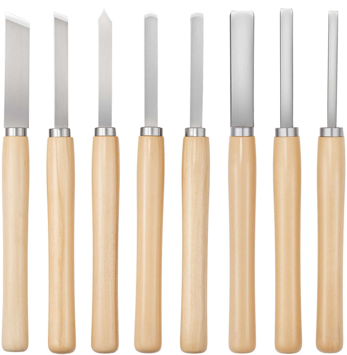 VEVOR 8-Delige Draaimessenset, Draaibeitelset, Draaigereedschap