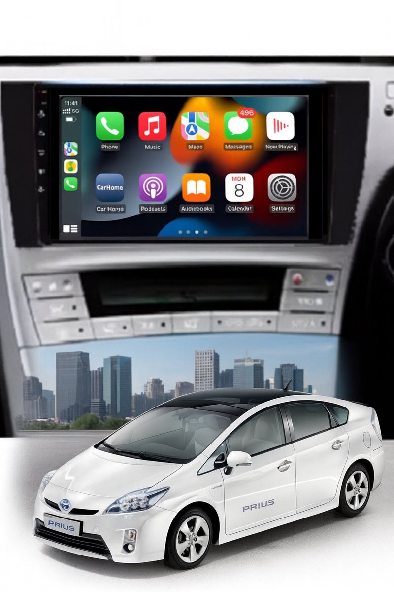 ADIVOX 9 inch T4 geschikt voor Toyota Prius 2009-2016 Android 15 CarPlay/Wifi/DSP/RDS/5G/QLED/DAB+
