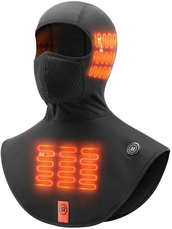 ROCKBROS - Verwarmde Balaclava – Bivakmuts Motor - Wintersport - Buitensport - Gezichtsmasker - Ski Masker