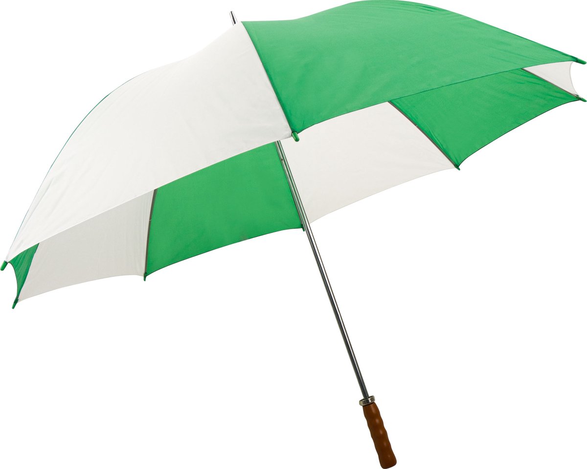 Impliva Paraplu Groen-wit Groen - UNI