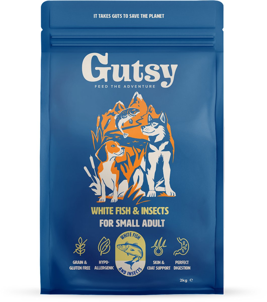 Gutsy White Fish Small Adult - Hondenvoeding - 6kg - Hypoallergeen - Natuurlijk - Duurzaam & Gezond Hondenbrokjes