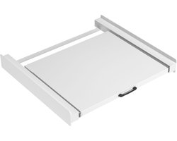 Tussenstuk Wasmachine & Droger met Uitschuifbare Plank XL – Wit - Bodo