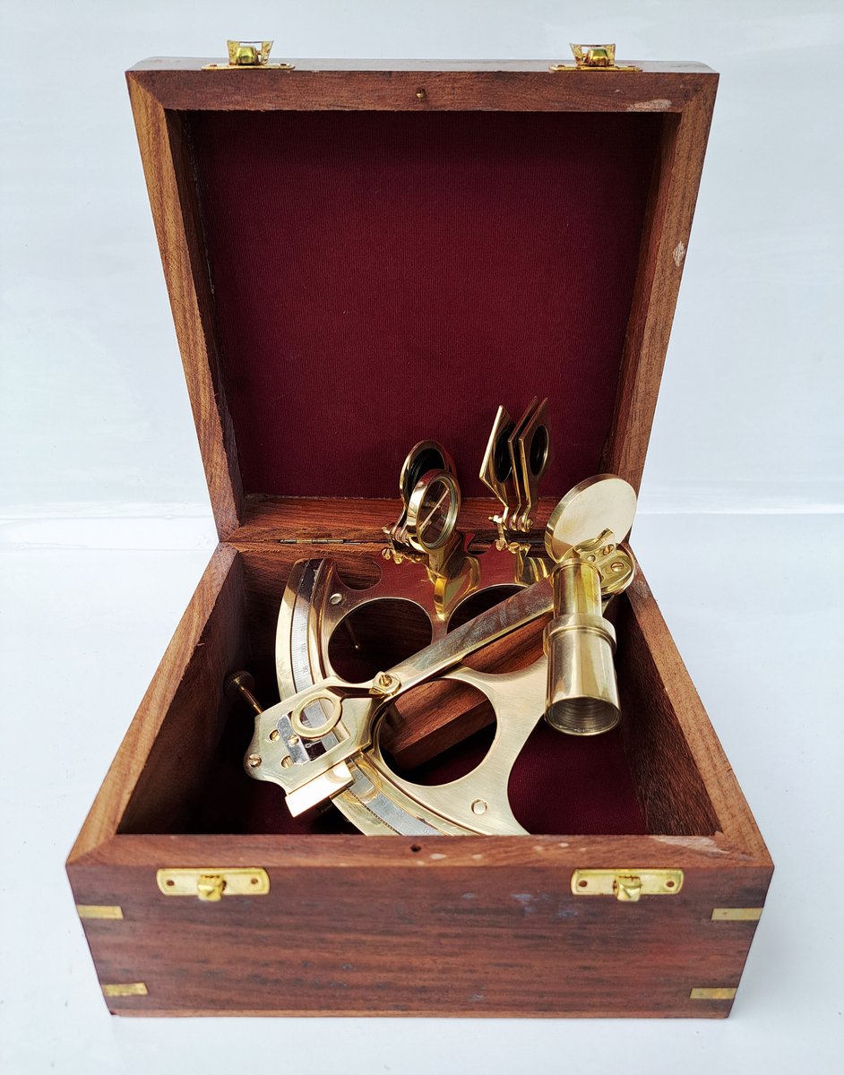 Denza Messing Sextant Octant - nautisch navigatieinstrument - decoratie S6P5250