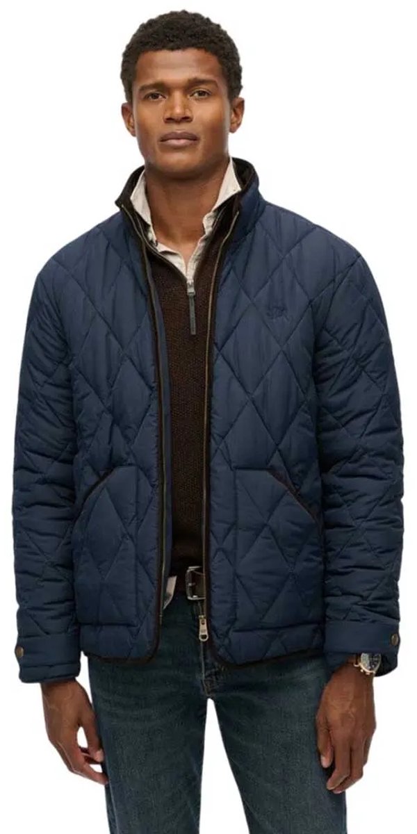 Superdry Gestepte Estate Liner Jas Heren Gewatteerde jassen Marineblauw