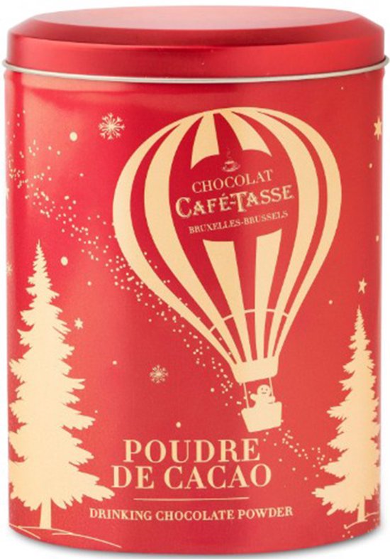 Café Tasse Christmas Cacaopoeder Blik - Chocolademelk Poeder - Kerstblik