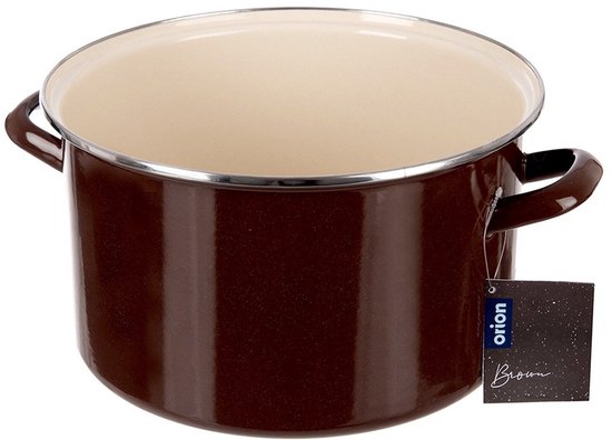 Orion Brown Serie - Geëmailleerde Pan - 32 cm - 11,5 L - Ergonomische Handvatten van orion — afbeelding 5