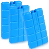 Fresh & Cold Cool Element 3x200ml - Set van 3 Koelelementen - Compact en Herbruikbaar - Ideaal voor Camping, Picknick en Onderweg - Kunststof - Blauw - 68x83x152mm