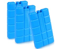 Fresh & Cold Cool Element 3x200ml - Set van 3 Koelelementen - Compact en Herbruikbaar - Ideaal voor Camping, Picknick en Onderweg - Kunststof - Blauw - 68x83x152mm