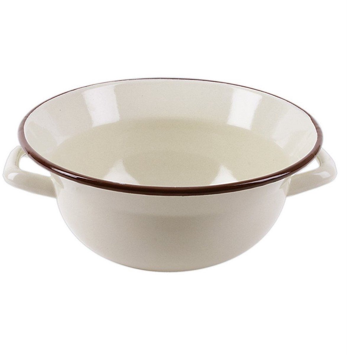 Orion - Retro Geëmailleerde Keukenkom - 26 cm - 2,5 l - Beige