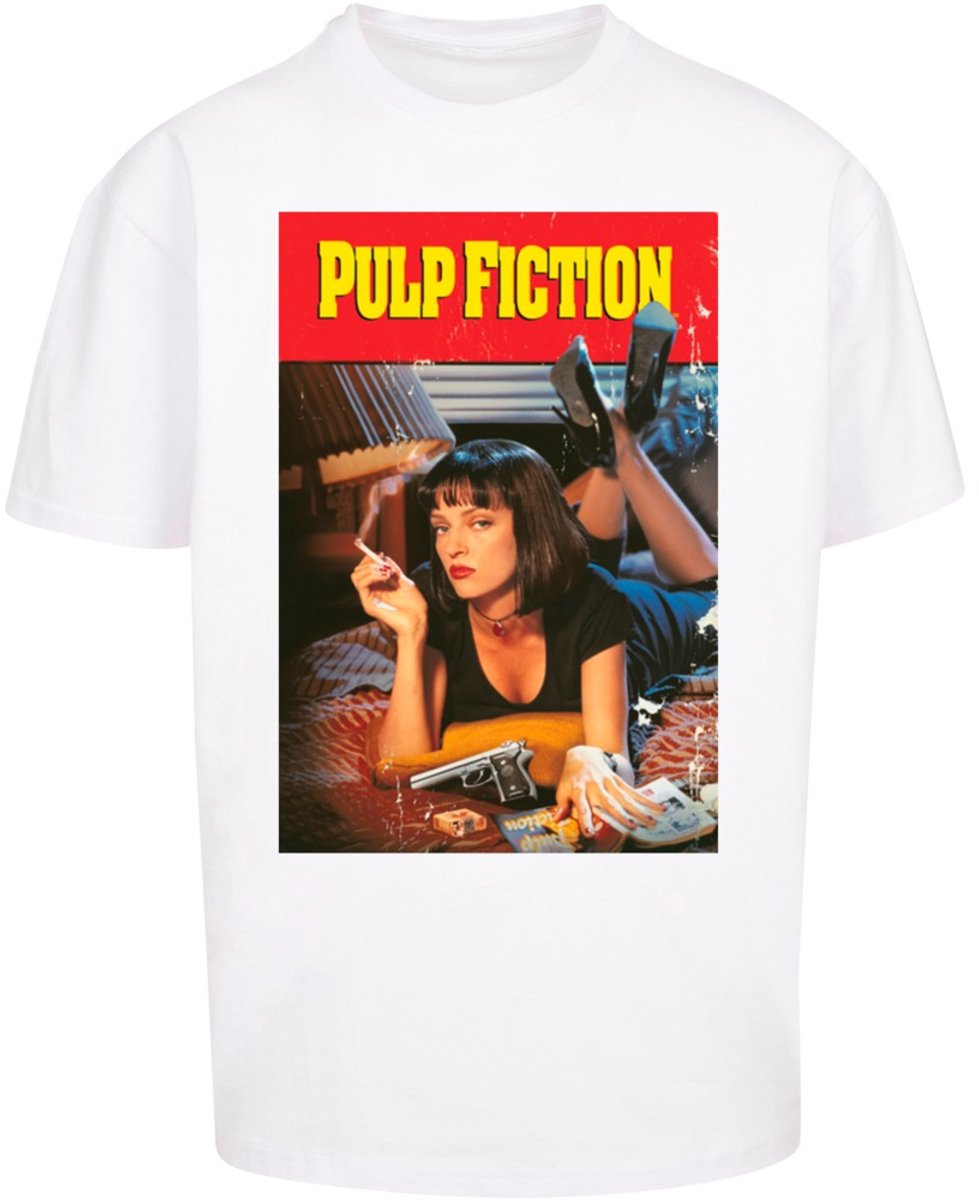 Merchcode Pulp Fiction - Poster Oversize Heren Tshirt - 3XL - Wit