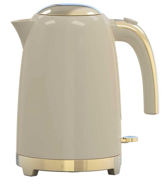 Bavary Collection K584QN - Design Waterkoker - 1.7L - 2200W - Créme/Goud