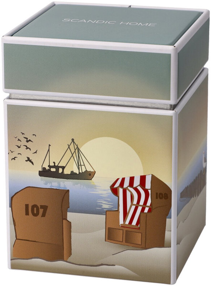Goebel - Scandic Home | Theedoos Sunset Mood | Bewaardoos - 11cm - 4 stuks