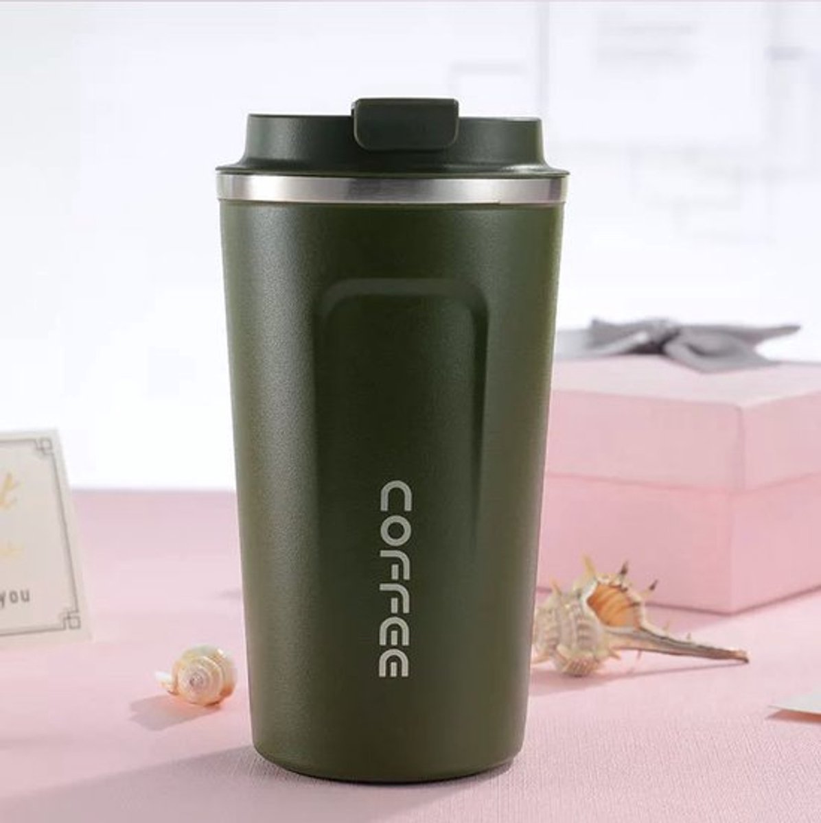 Premium RVS Koffiebeker To Go - Thermosbeker - Theebeker - 380ml - Koffiebekers to go - Kopjes & mokken - Servies