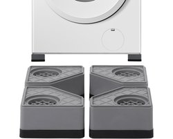 longziming -Anti Trillingsmat Wasmachine – Geluidsdempende Antislip Mat – Voetjes Wasmachine & Droger – Verhoogde Stabiliteit – Vermindert Trilling – Beschermt Vloeren – Duurzaam Materiaal