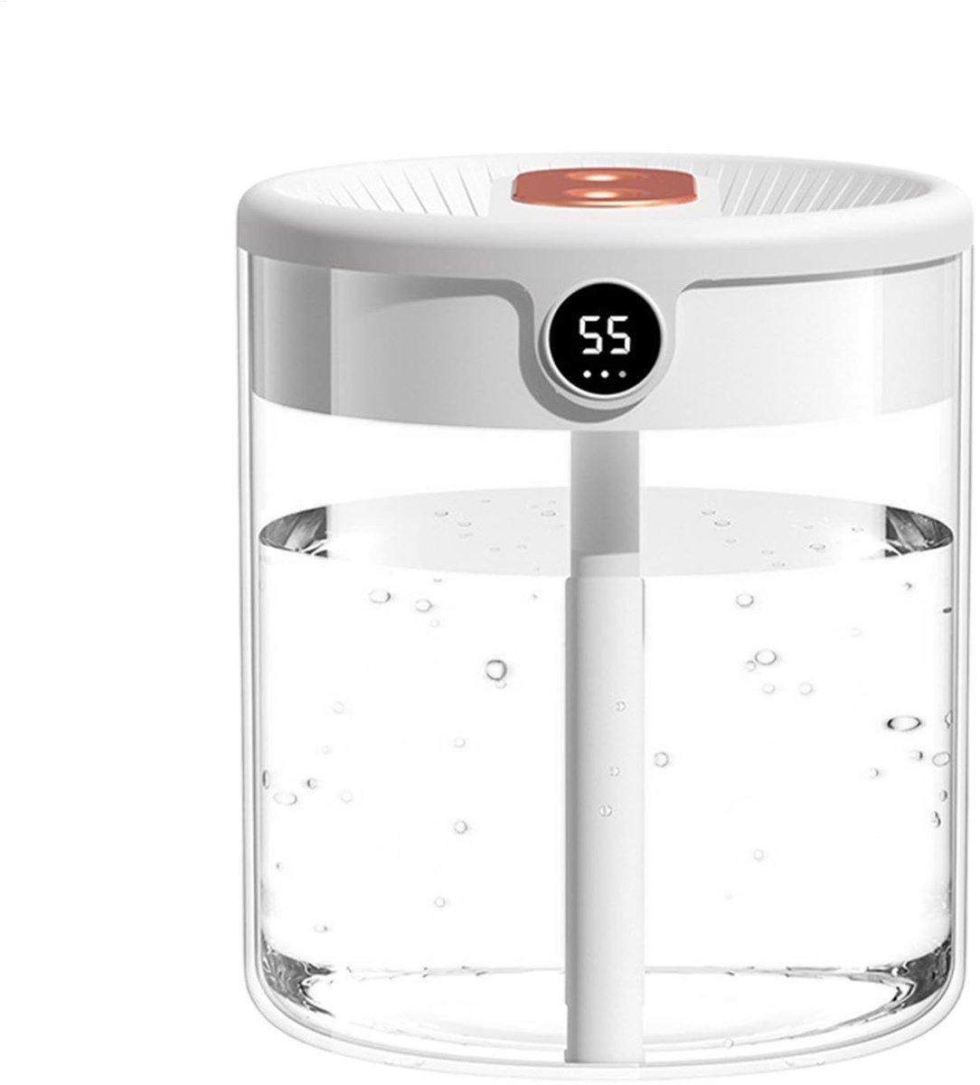 2L Top-Fill Luchtbevochtiger – Vochtigheidsdetector, Diffuser voor Kamer en Kantoor