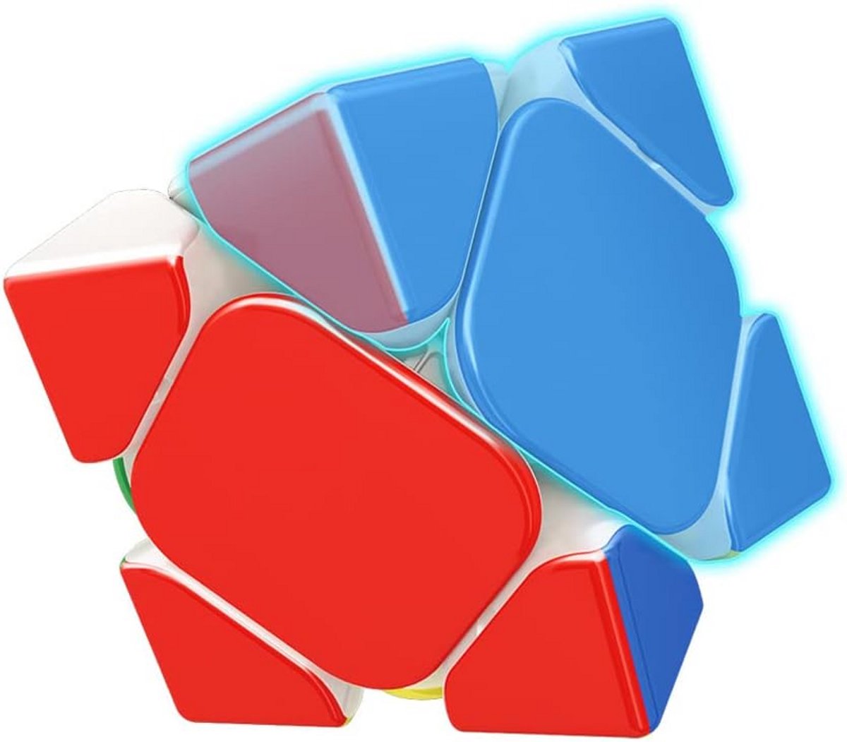 Skewb Draaipuzzel Kubus - Twisty Puzzel Brain Teaser Stickerloos