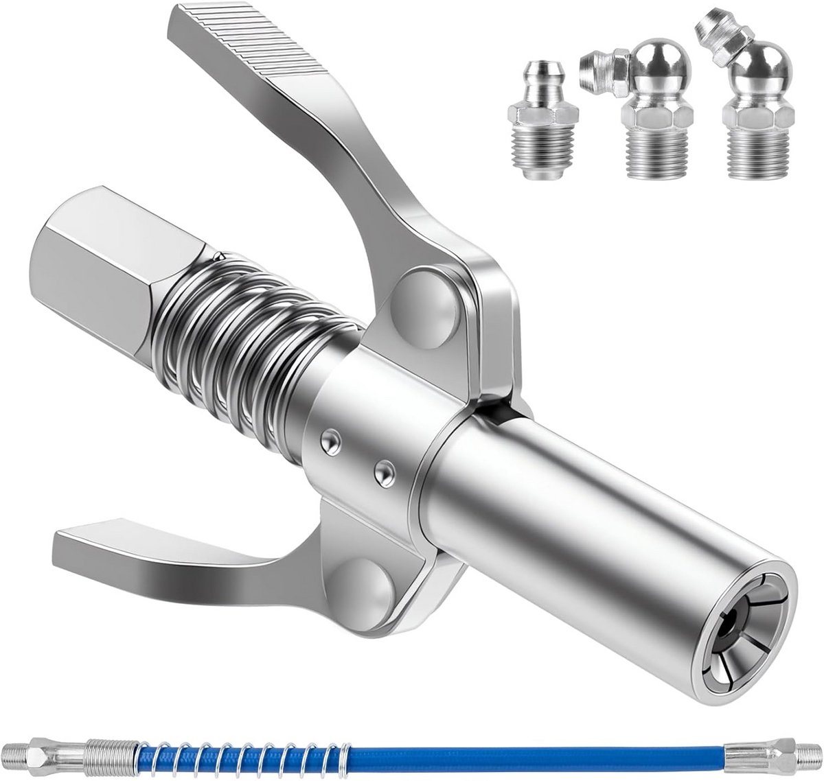 Universele Vetspuit Koppeling Opzetstuk met Vergrendeltang voor 1/8 inch NPT