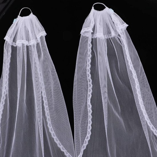 Prinsessen Bruidssluier en Trouwaccessoires voor 30 cm Poppen — afbeelding 3