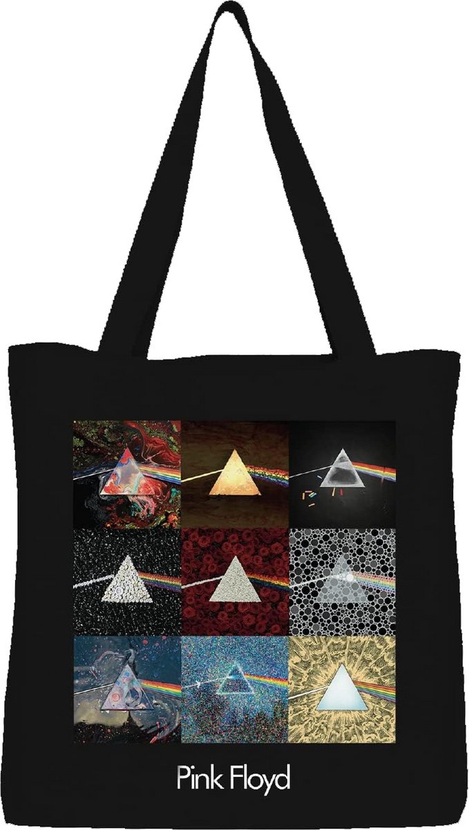 Tote Bag Dark Side of the Moon - Zwart - 38 x 40 cm - Utility Tas