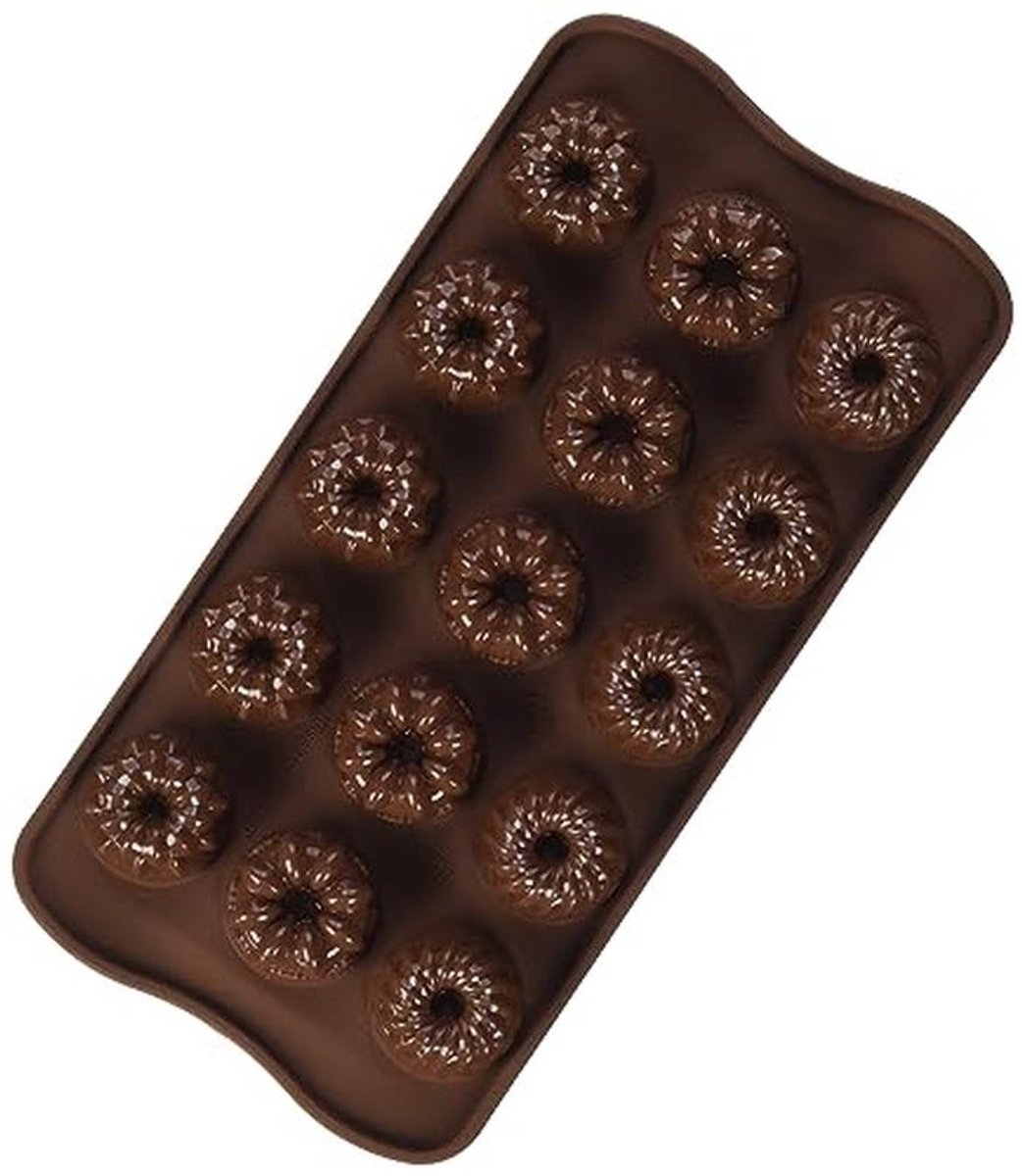 Siliconen bakvorm 28,5 cm voor zelfgemaakte chocolaatjes