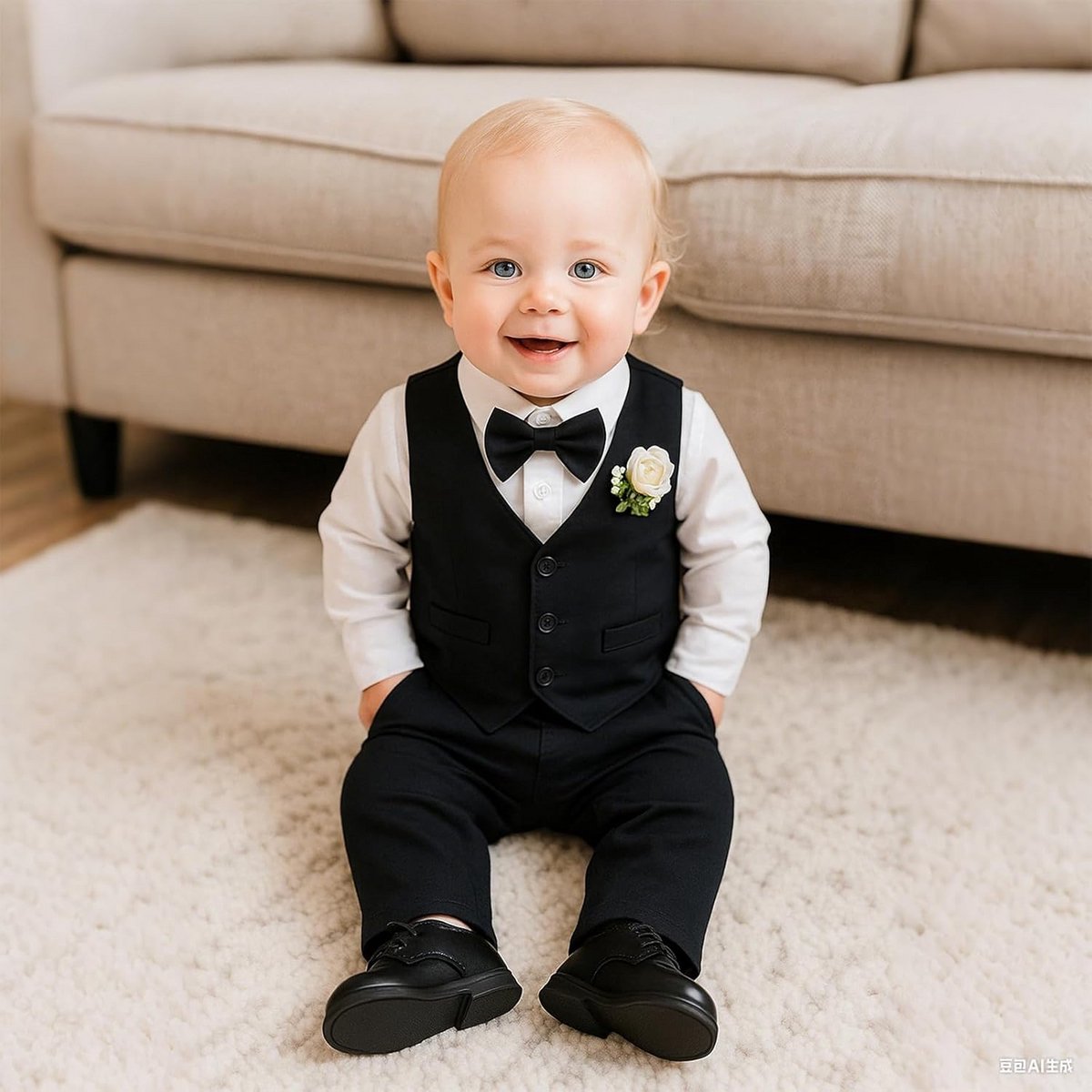 Gentleman Babykostuum voor Jongens - Doop, Bruiloft en Feestjes