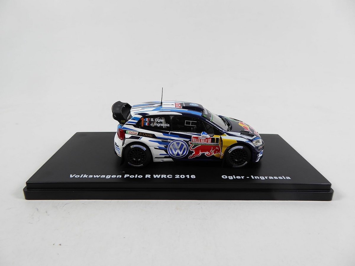 Schaalmodel Raceauto 1:43 Volkswagen Polo R WRC Wales Rally 2016