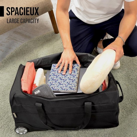 101INC Trolley Contractor Tas 136 liter – Telescopische trekstang, reistas met wielen