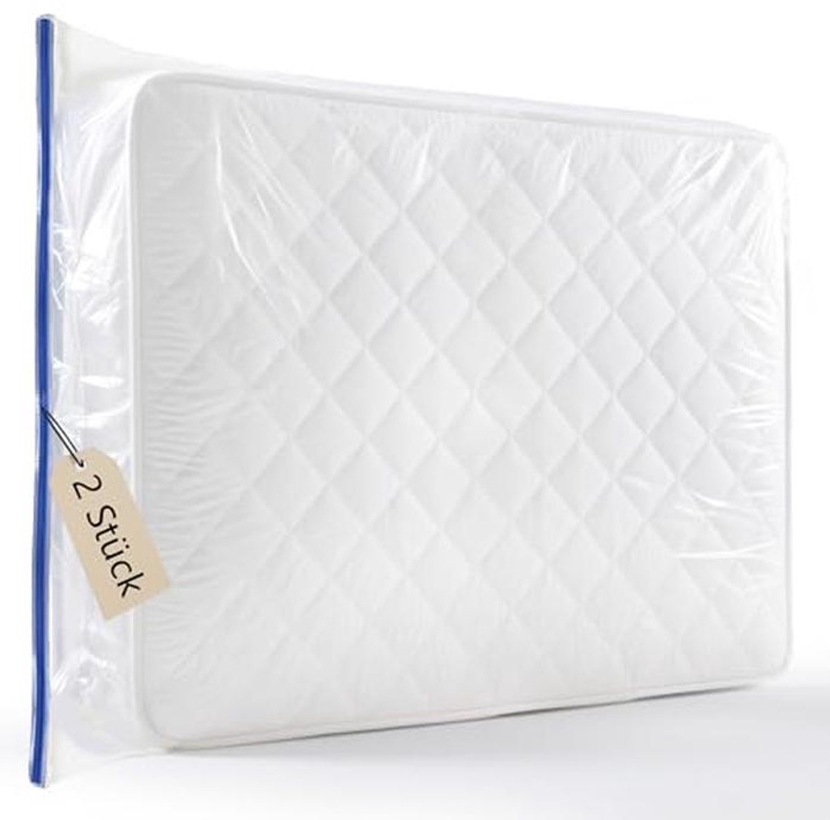 Beschermhoes voor Matrassen 90x200 cm - Waterdicht, Scheurvast en Met Ritssluiting - Set van 2 Stuks