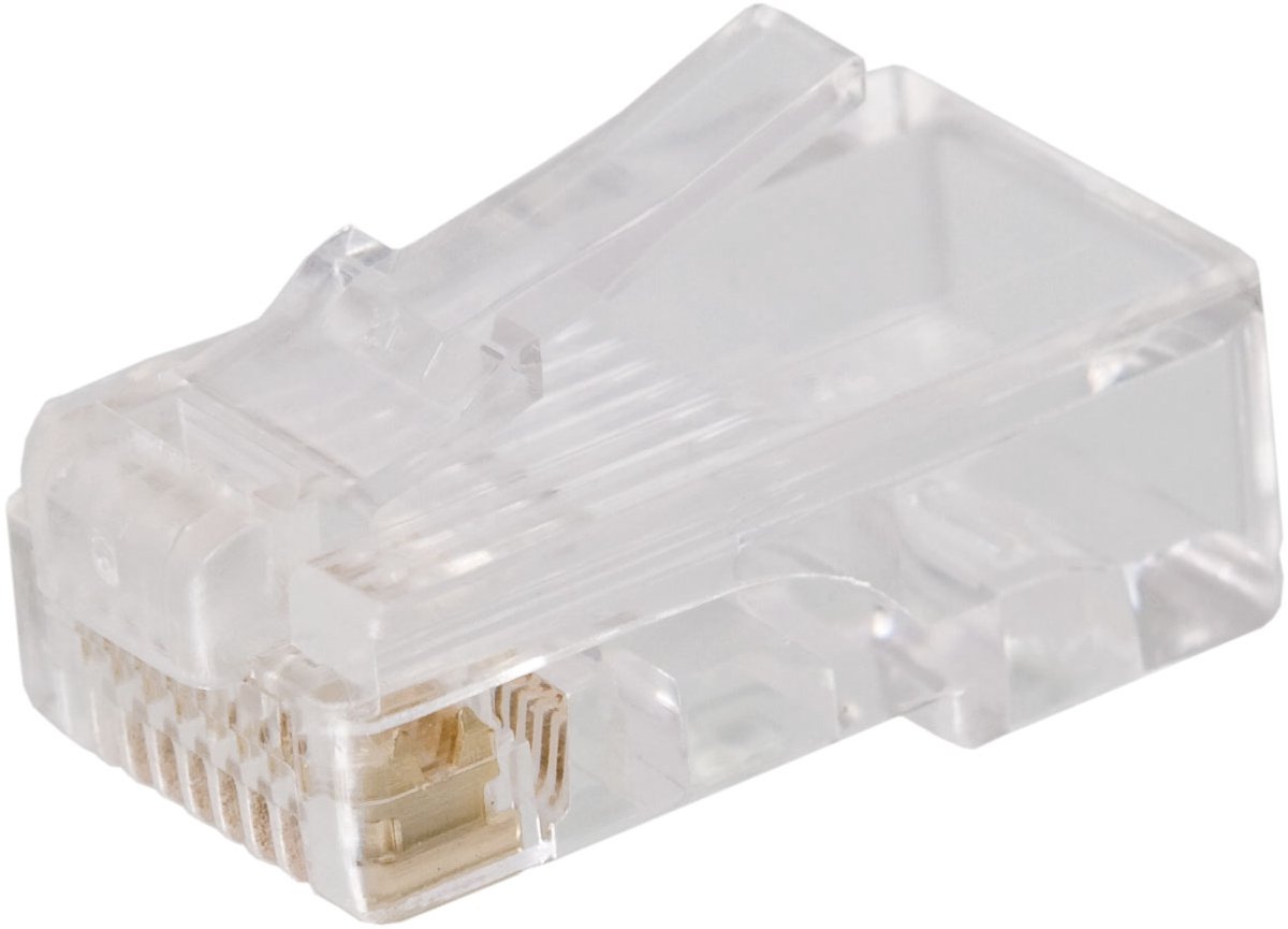 100x RJ45 Netwerkstekker Cat5 UTP – 8P8C Modular Plug – Vergulde Contacten – Ethernet Connector 100 Stuks [05232]