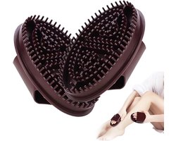 Tweedelige buikmassageborstel, professionele buikmassageborstel, veilig materiaal, gemakkelijk schoon te maken, gebruikt voor meridianenmassage, lichaamsvorming en afslanken.