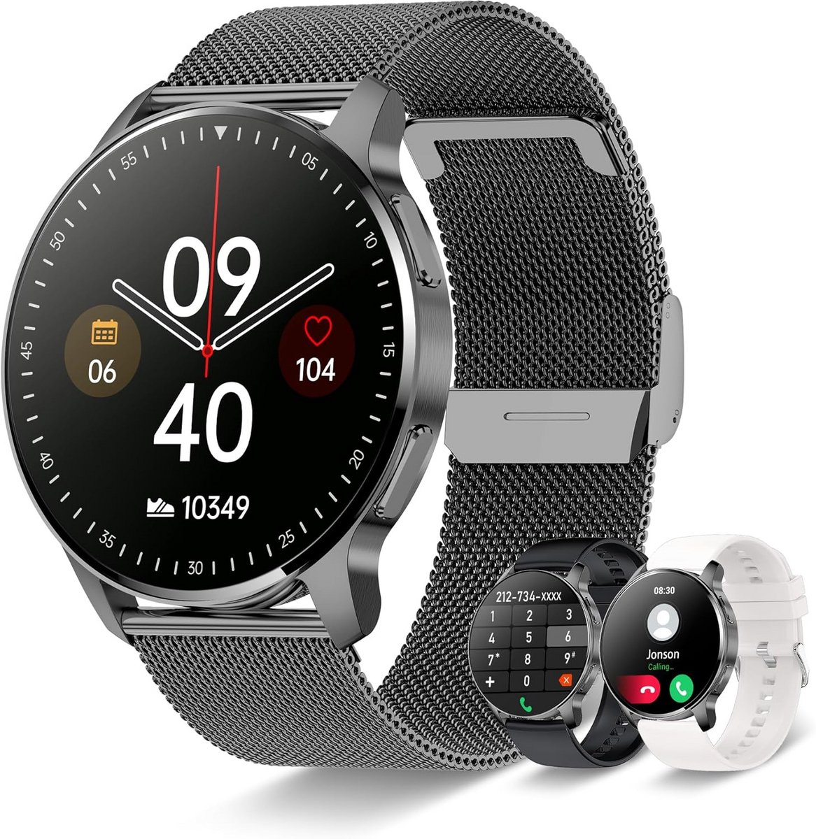 Smartwatch met Bellen, Fitnesstracker en Gezondheidsmonitoring voor Heren en Dames