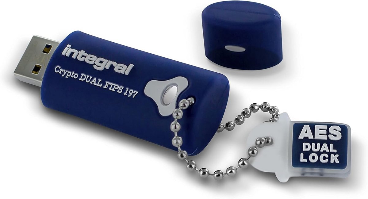 Dual USB 3.0 Flashdrive 16 GB met 256-bit AES Encryptie en FIPS 197