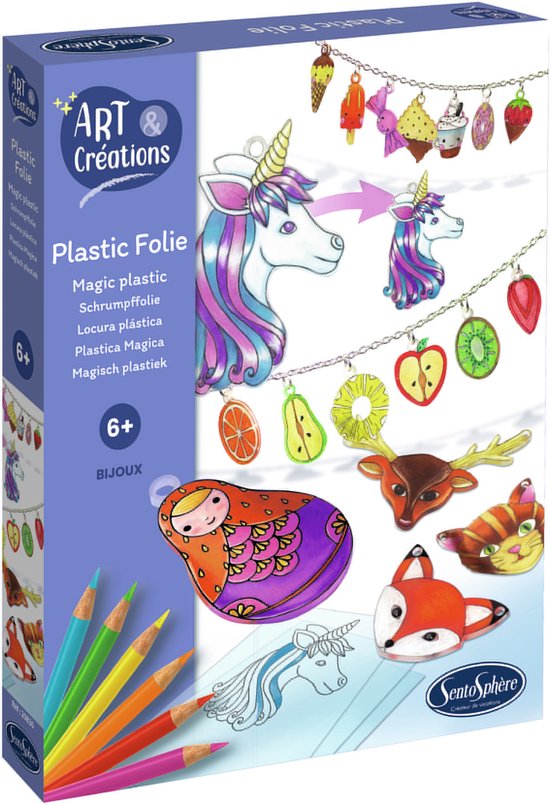 Sentosphère knutselset krimpfolie sieraden creatief speelgoed.
