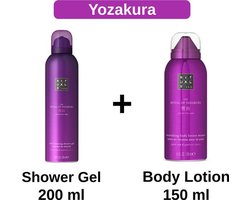 Rituals Yozakura - Combi Set - Shower Gel 200 ml + Body Lotion Mousse 150 ml - Doucheschuim - Douchegel