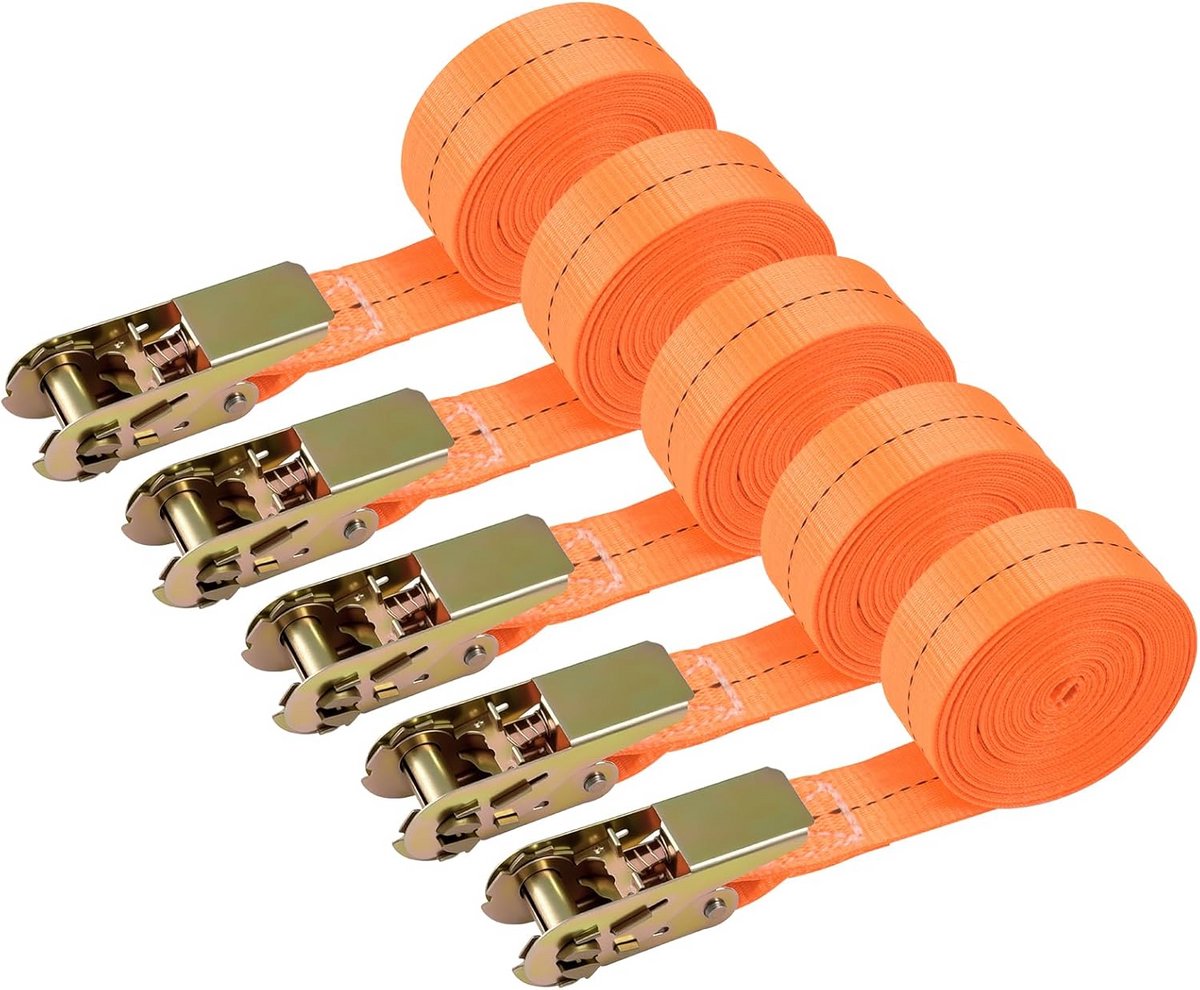 Spanbanden met Ratel - Sterke Spanbanden 6 Meter x 25 mm voor Bevestiging en Zekering
