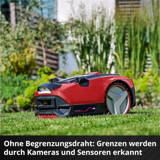 Draadloze Robotmaaier met Camera voor 500 m² – 18V Accu, AI Grasdetectie, Instelbare Maaihoogte 20-60 mm, Magneetband