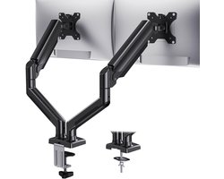 Unyqoos® Verstelbare dubbele monitorbevestiging voor schermen tot 32 inch
